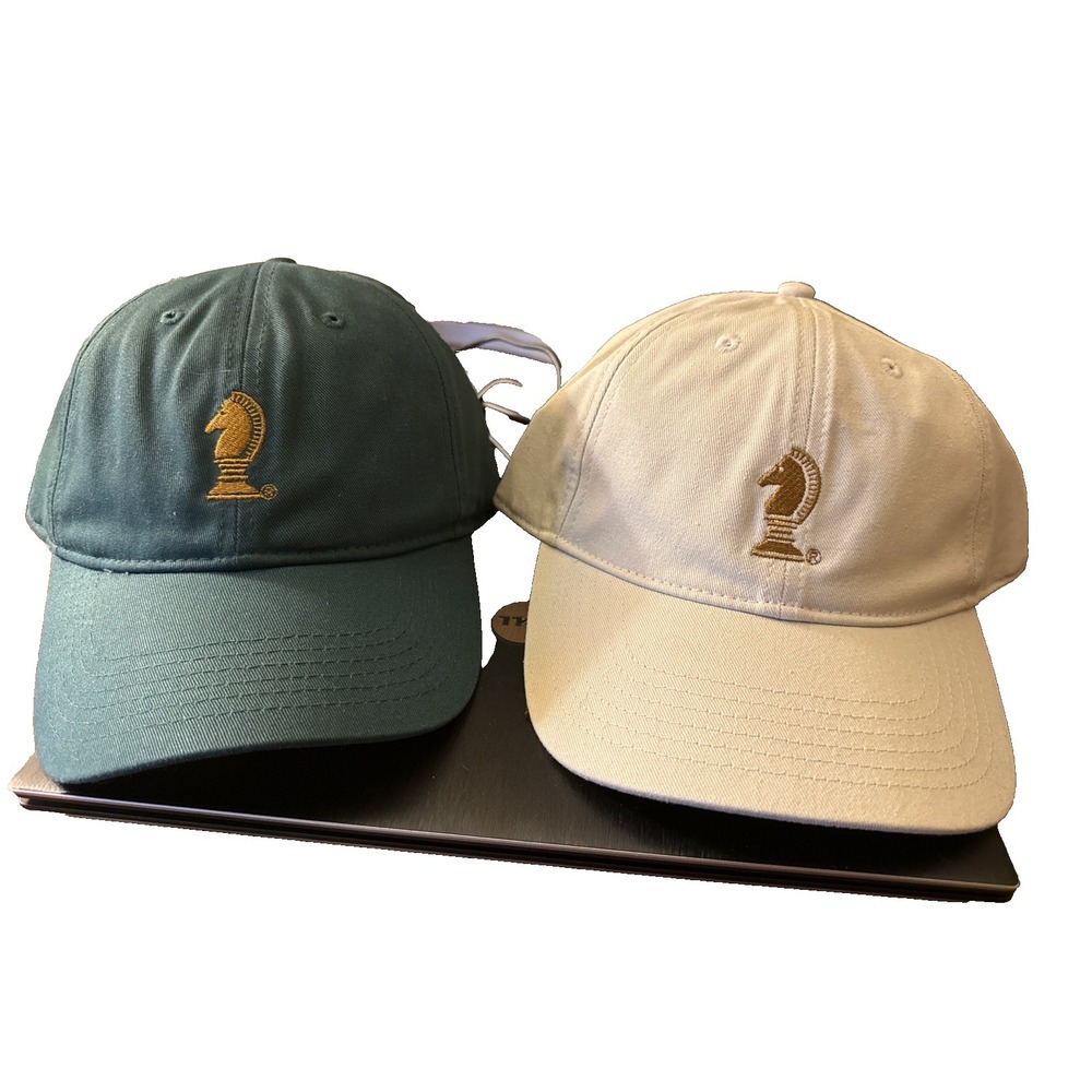 Two Lord Abbett Strap Back Baseball Caps One Size Adjustable
